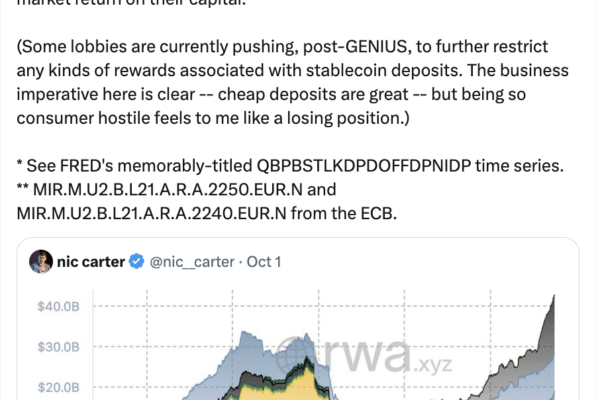 Stablecoin Yield Means Banks Must Now offer Customers Real Interest