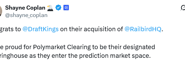 DraftKings’ New Predictions Markets to Use Polymarket’s Clearinghouse