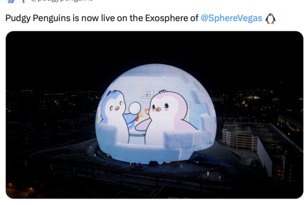 Pudgy Penguins Bring NFT Characters to the Las Vegas Sphere